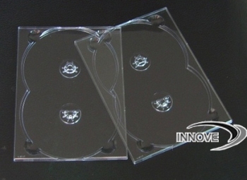 Boîtier CD standard double, lot de 5, Transparent